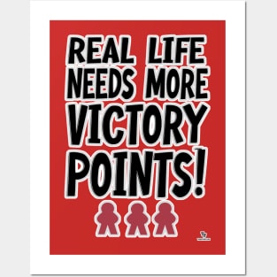 Real Life Victory Points Board Game Humor Motto Posters and Art